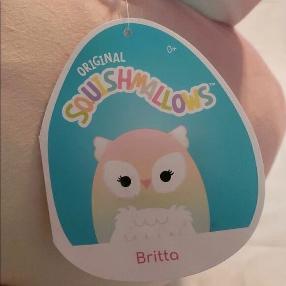 Squishmallows Britta the Owl 16” Rainbow Owl Squishmallow New - Picture 5 of 6